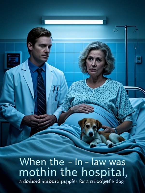 When the mother - in - law was in the hospital, a doctor's husband delivered puppies for a schoolgirl's dog When the mother - in - law was in the hospital, a doctor's husband delivered puppies for a schoolgirl's dog