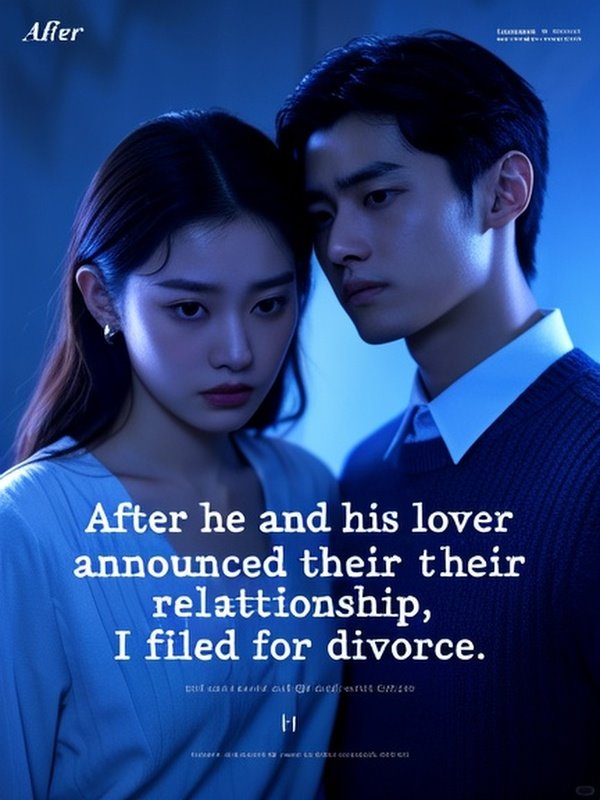 After he and his lover announced their relationship, I filed for divorce. After he and his lover announced their relationship, I filed for divorce.